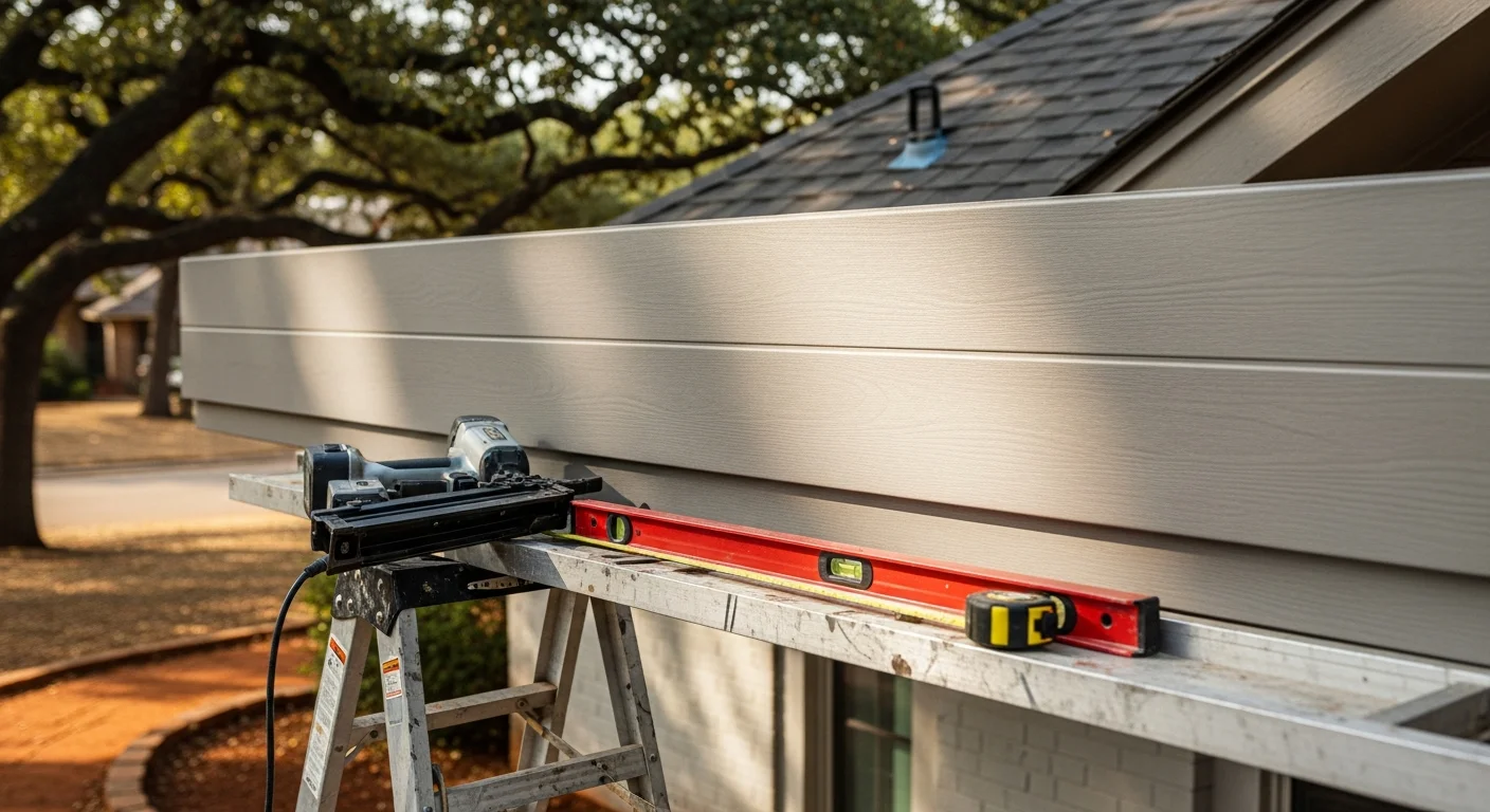 New residential siding installation on home exterior in Jenks
