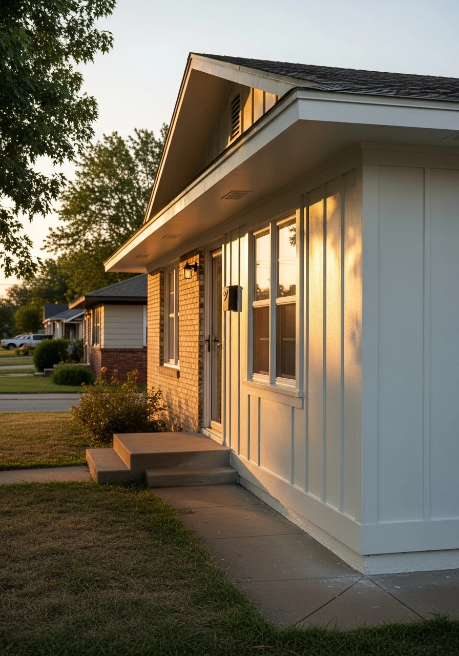 Detail shot of quality work completed on an Enid property.